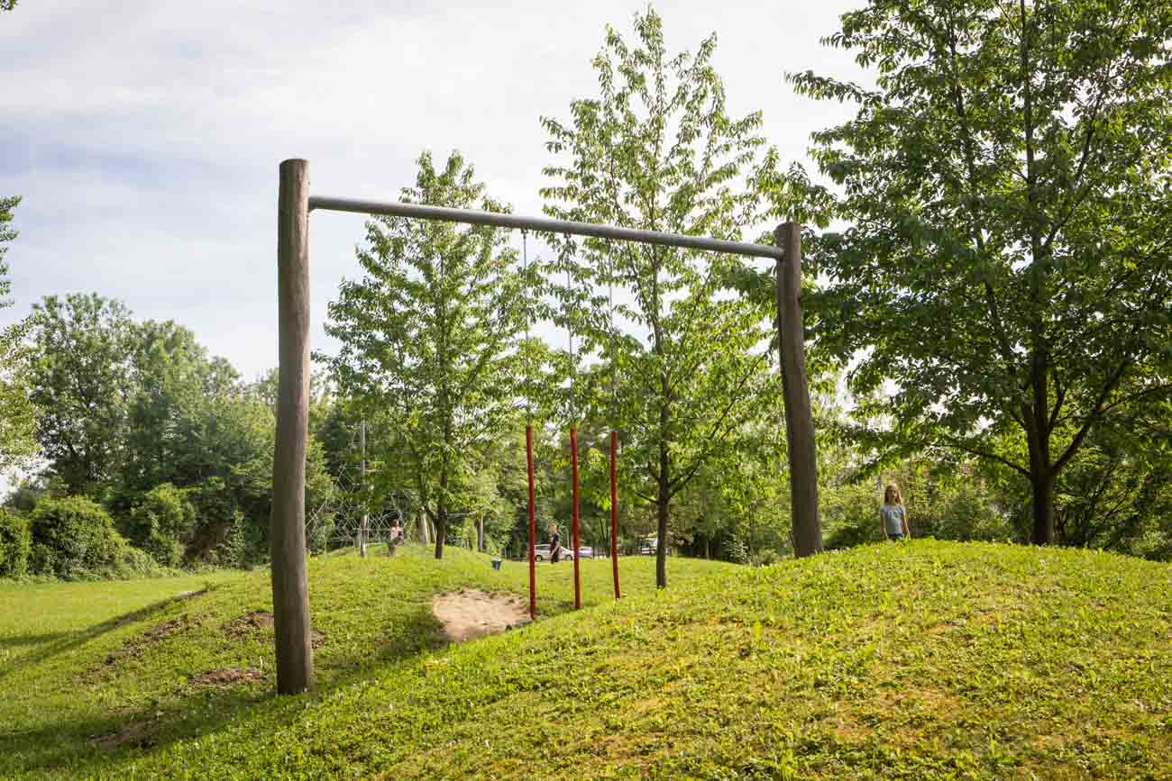 &Ouml;ffentlicher Naturspielplatz beim Teich in Bodensdorf bei Wieselburg