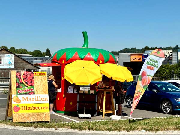 Wurzers Beerenstand in Amstetten beim Zehetner Kreisverkehr