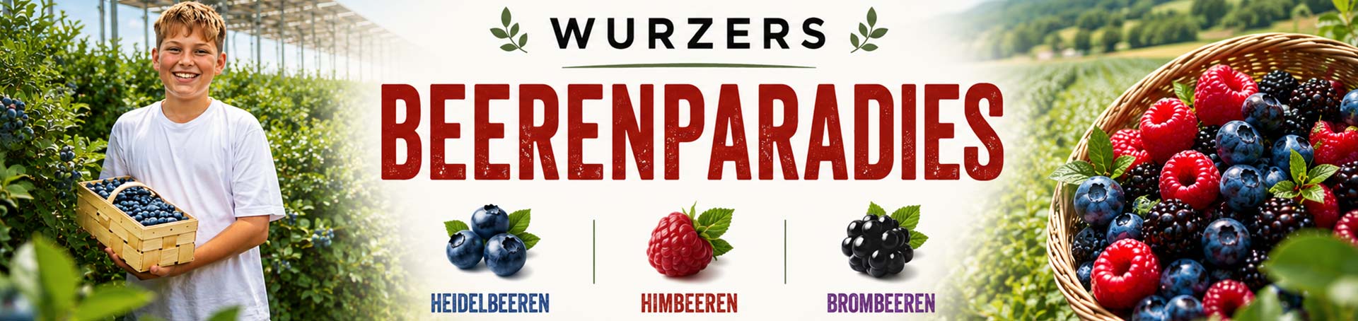 Wurzers Beerenparadies mit Heidelbeeren, Himbeeren und Brombeeren unter einem Agri-Photovoltaik-Solardach in Bodensdorf bei Wieselburg