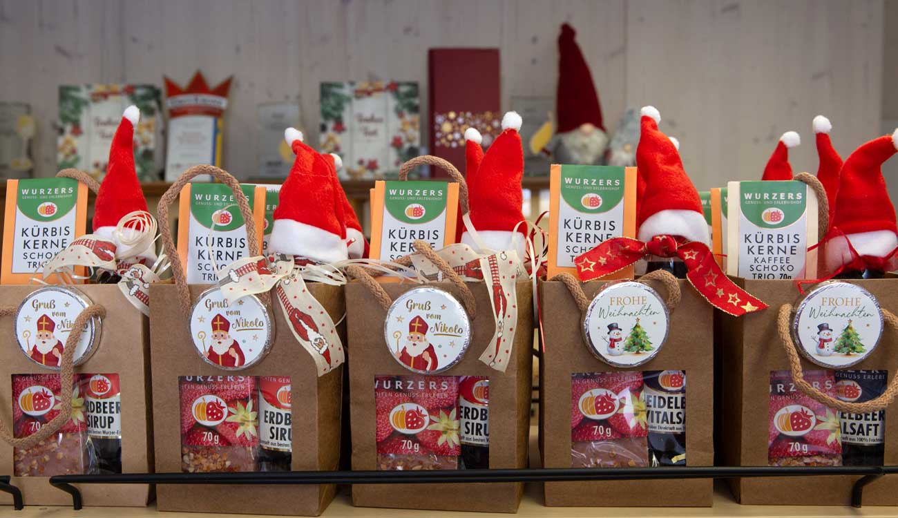 Weihnachtsgeschenke aus Wurzers Hofladen in Bodensdorf bei Wieselburg